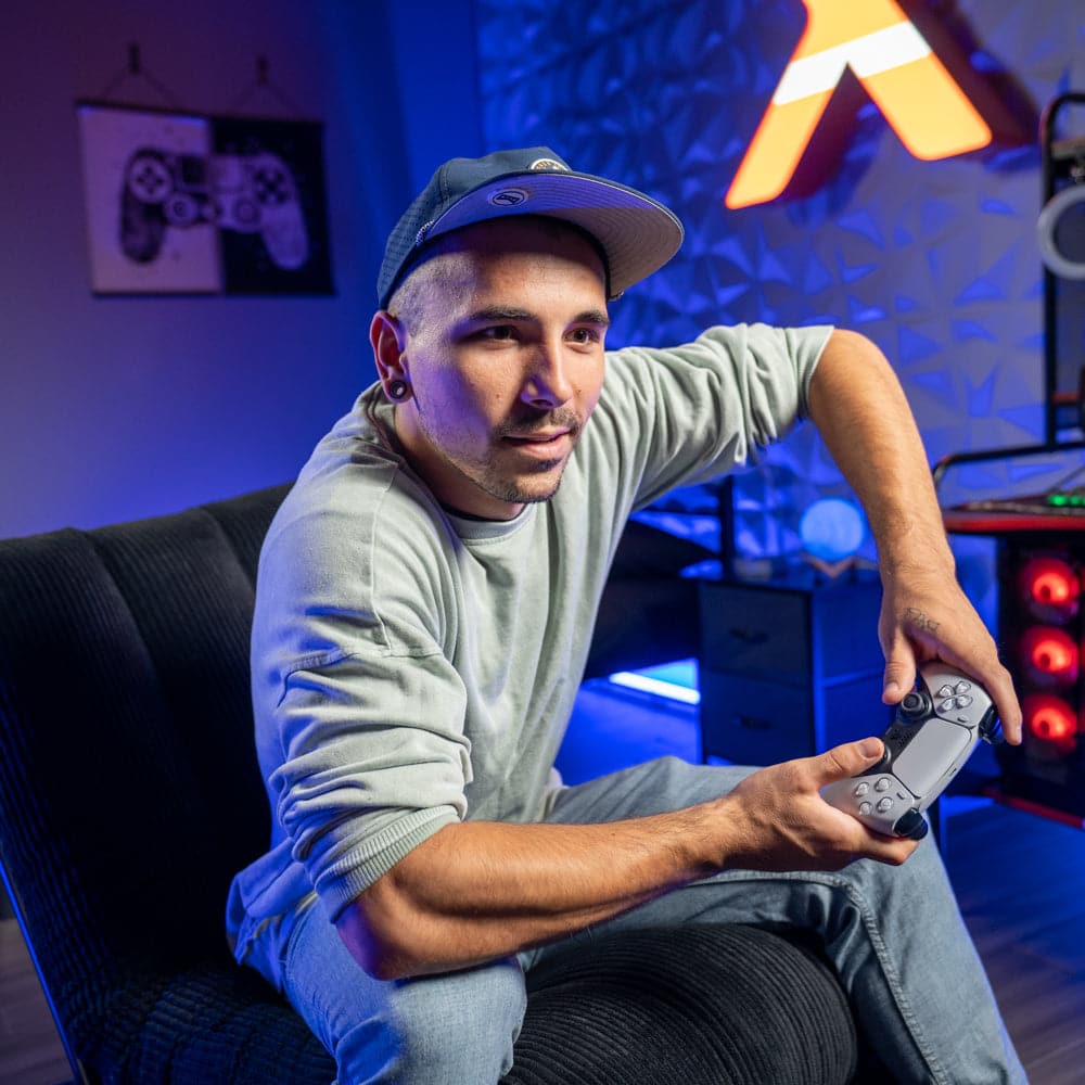 Convertible Battle Chair with Cushion, Grey (Copy) - X Rocker