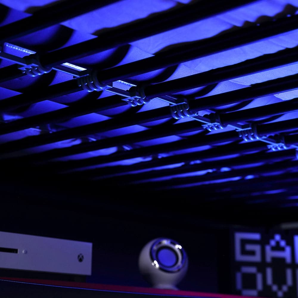 BattleBunk Gaming Bunk Bed with Desk, Black - X Rocker