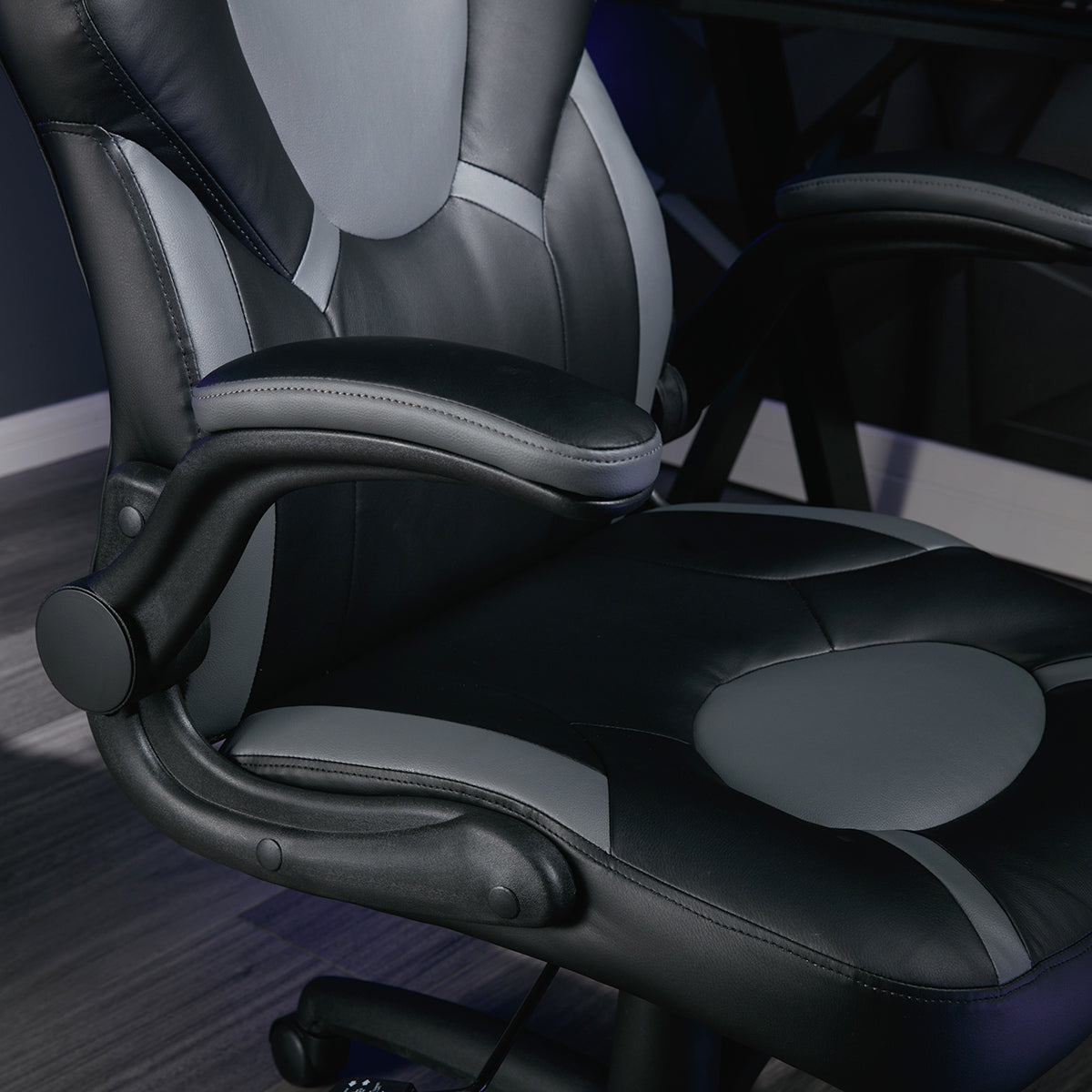 Venom PC Office Gaming Chair, Grey/Black - X Rocker