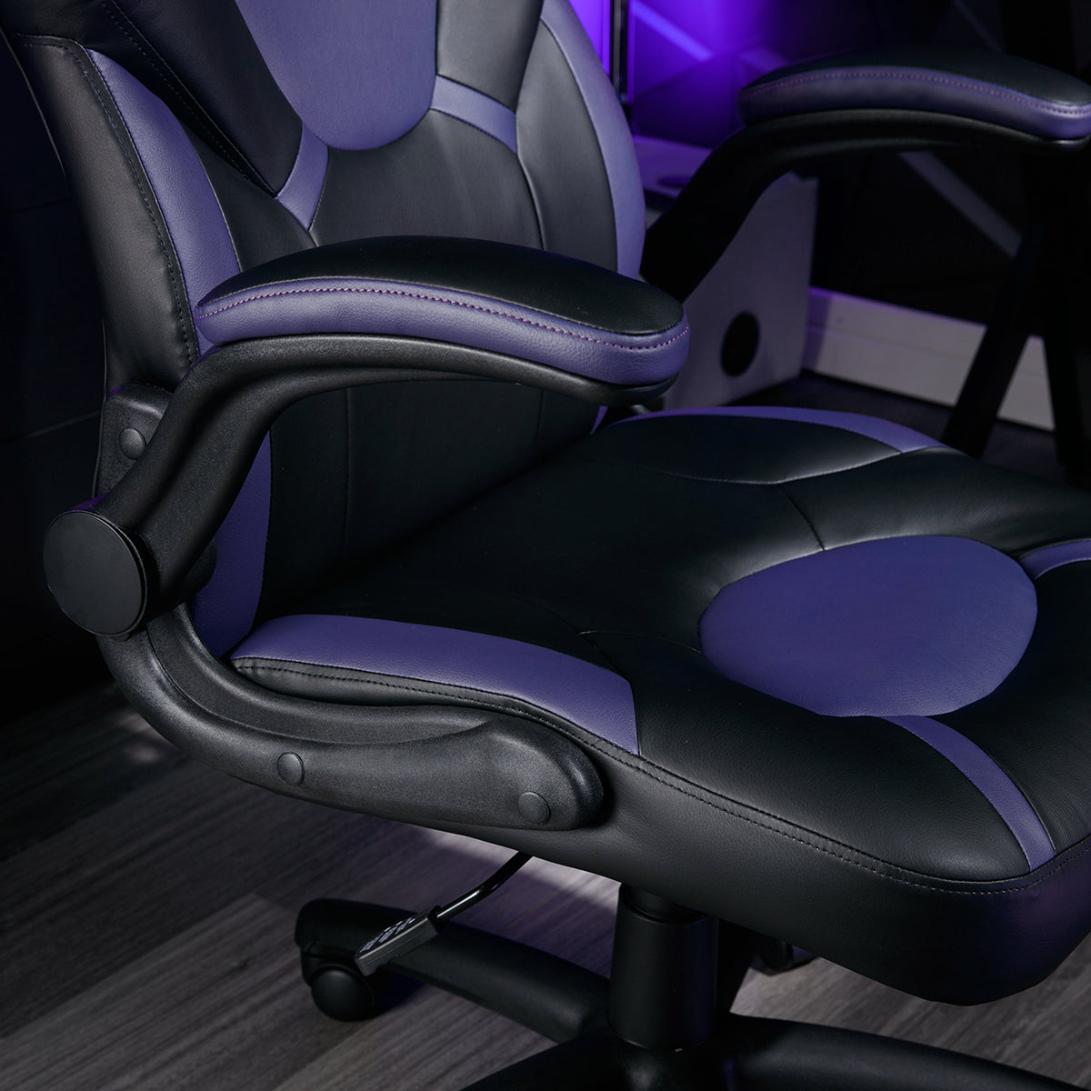 Venom PC Office Gaming Chair, Purple/Black - X Rocker