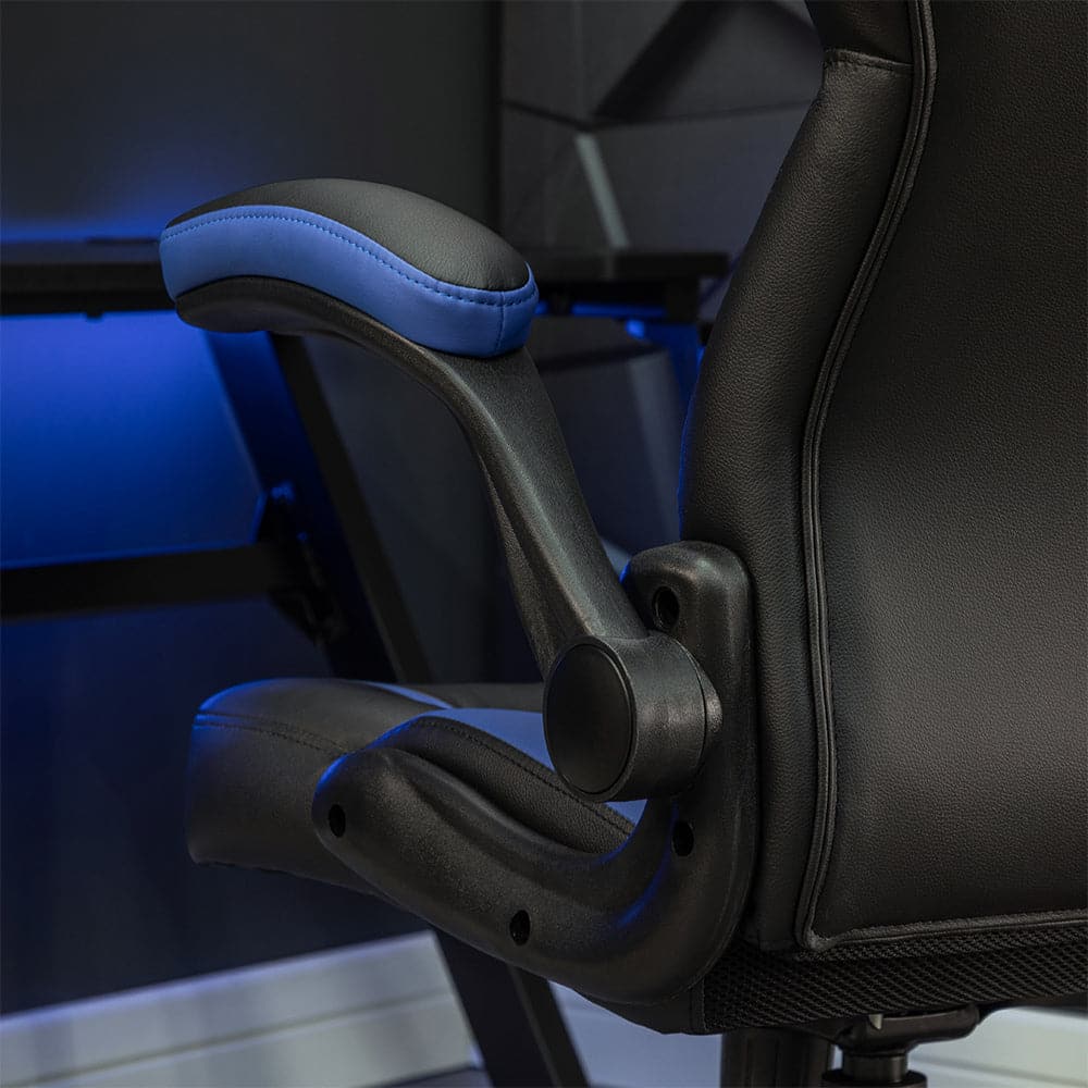 Venom PC Office Gaming Chair, Blue/Black - X Rocker