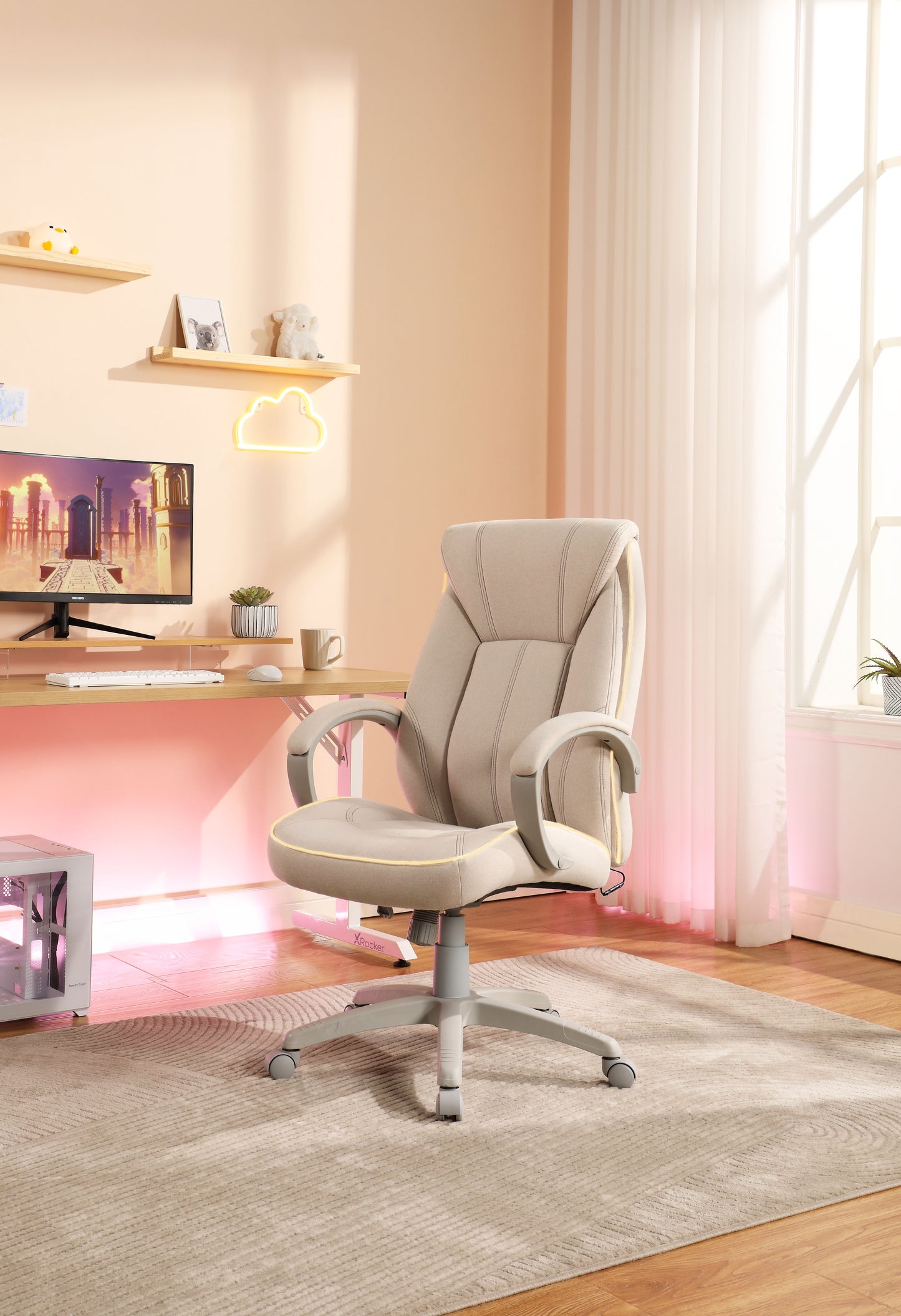 Lucent Office Cozy PC Gaming Chair - X Rocker