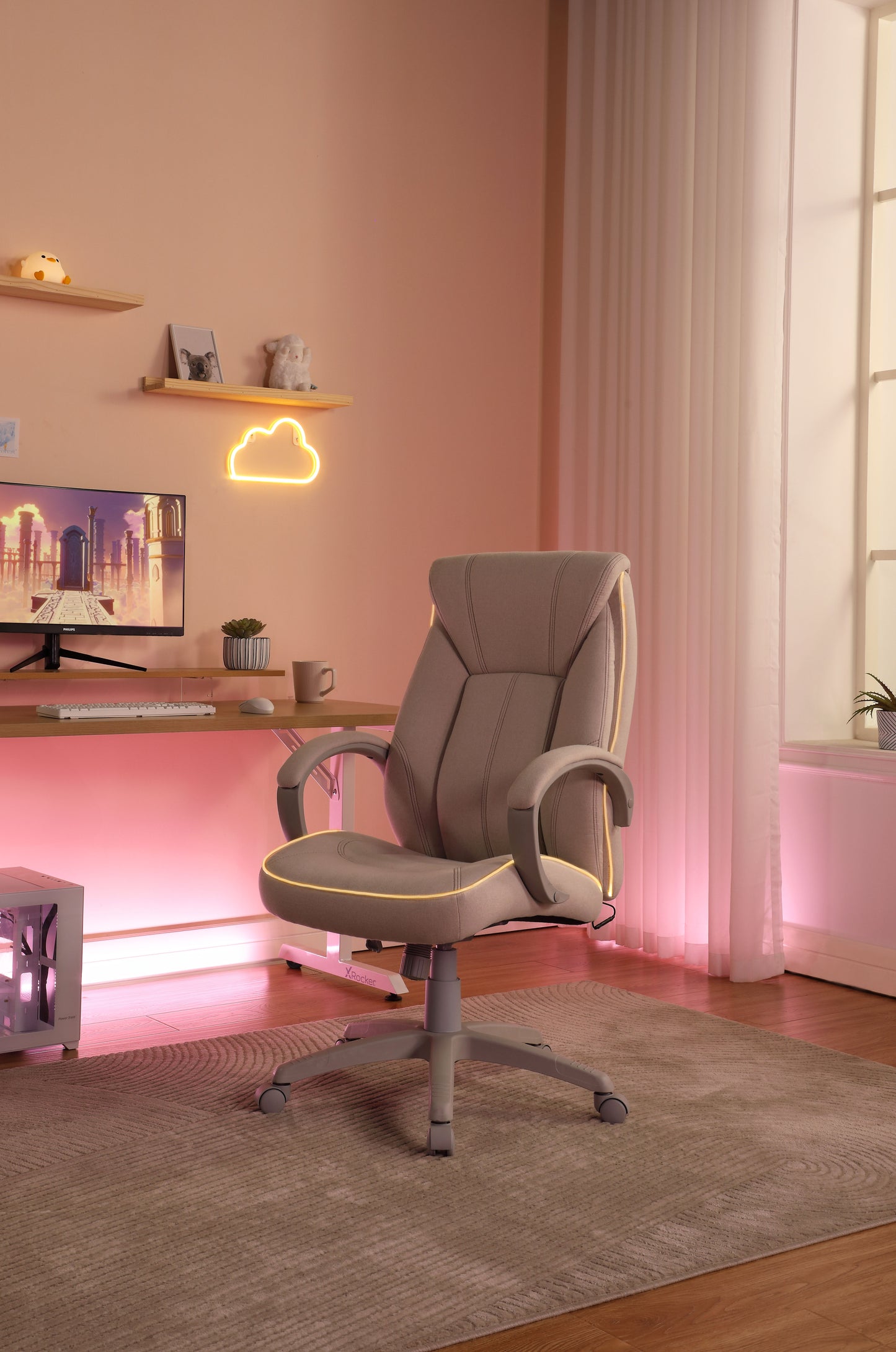 Lucent Office Cozy PC Gaming Chair - X Rocker