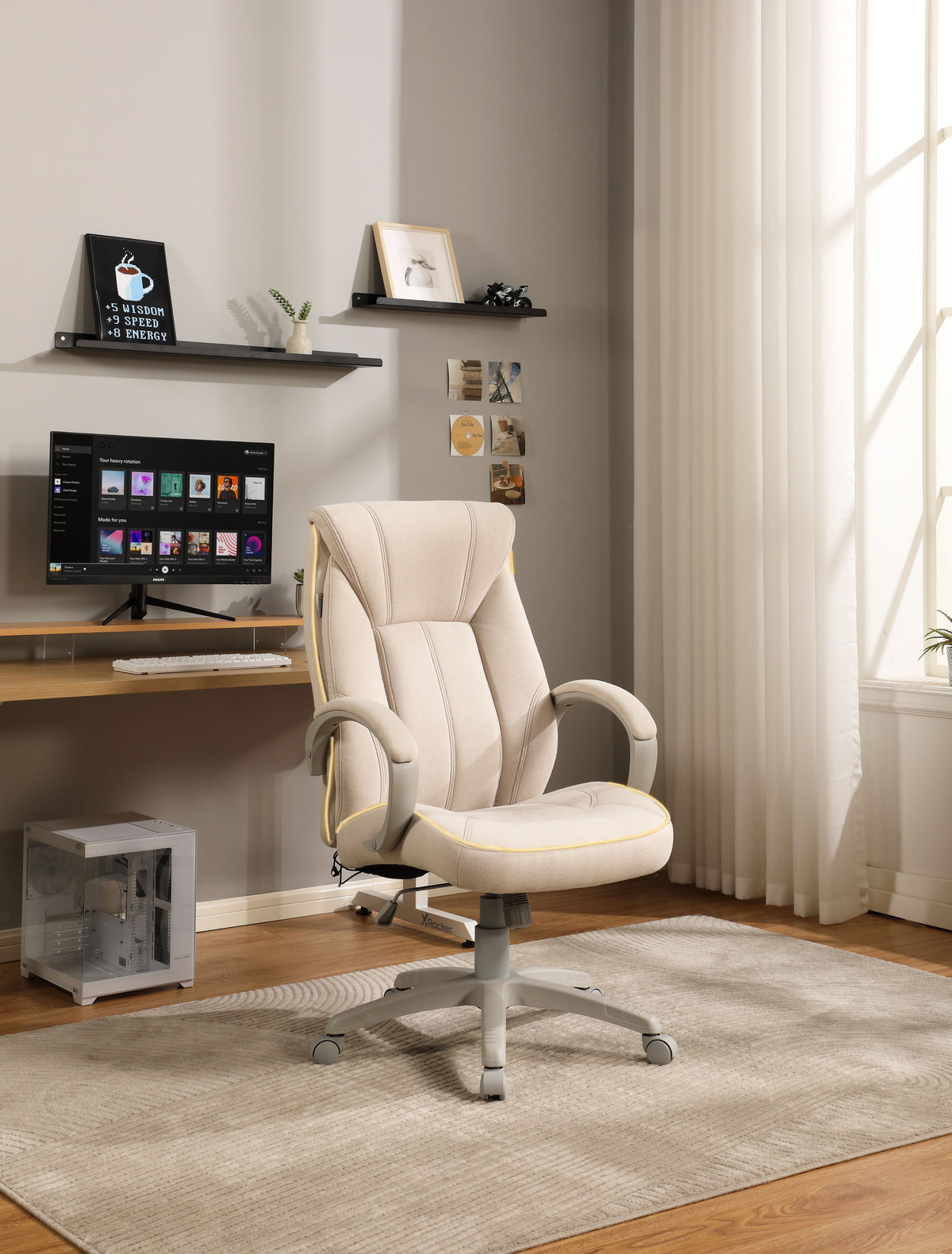 X Rocker Lucent Lucent Office Cozy PC Gaming Chair – X Rocker