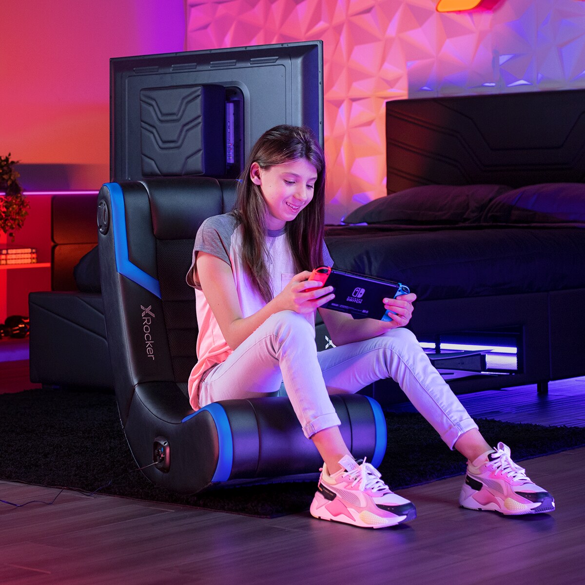 Eclipse 2.0 Bluetooth Audio Floor Rocker - Blue