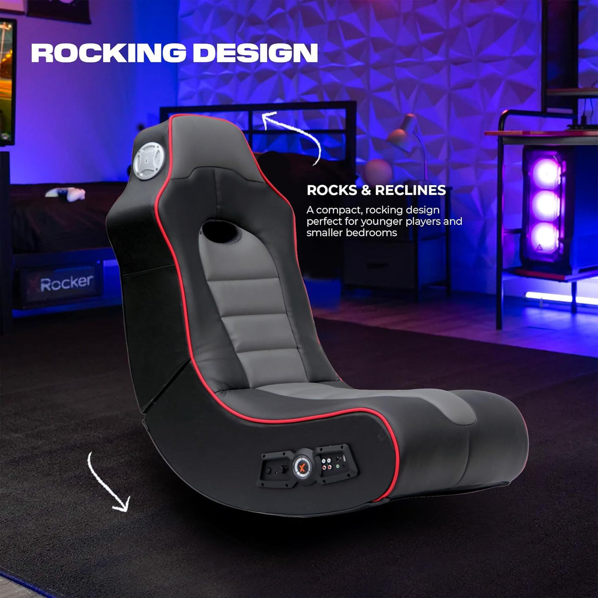 X Rocker Surge Surge Bluetooth 2.1 Audio Floor Rocker - Black – X Rocker