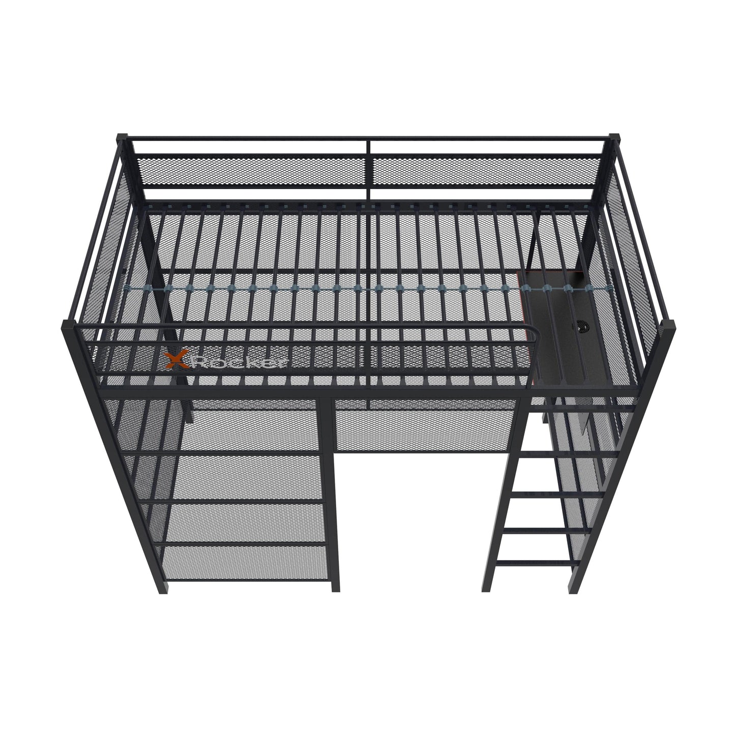 Battle Den Gaming Bunk Bed, Black - X Rocker