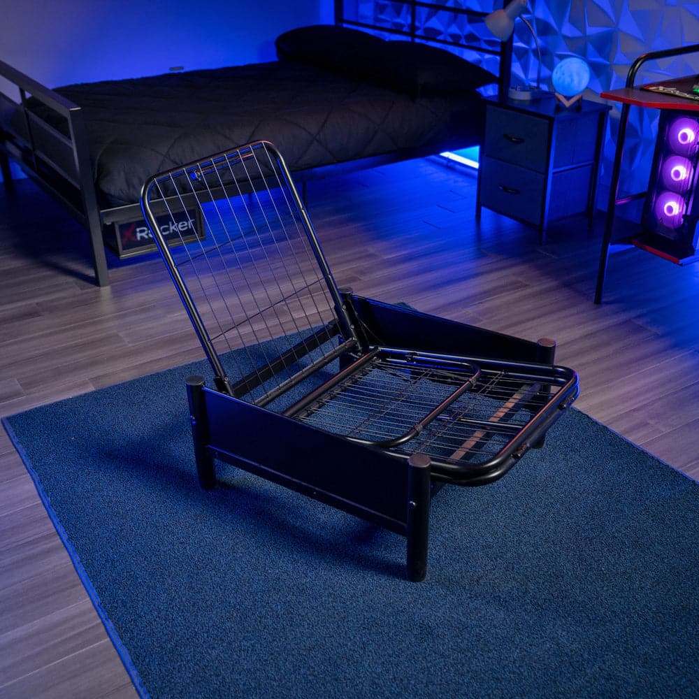 Convertible Battle Chair with Cushion, Grey - X Rocker